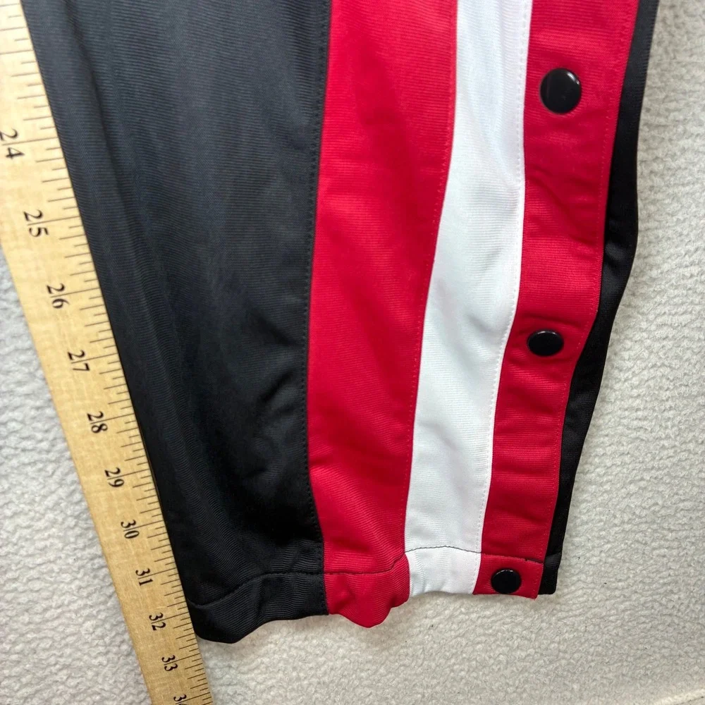 Vintage Atlanta Falcons Track Pant Men L Black Red Tearaway Breakaway Phenom NFL